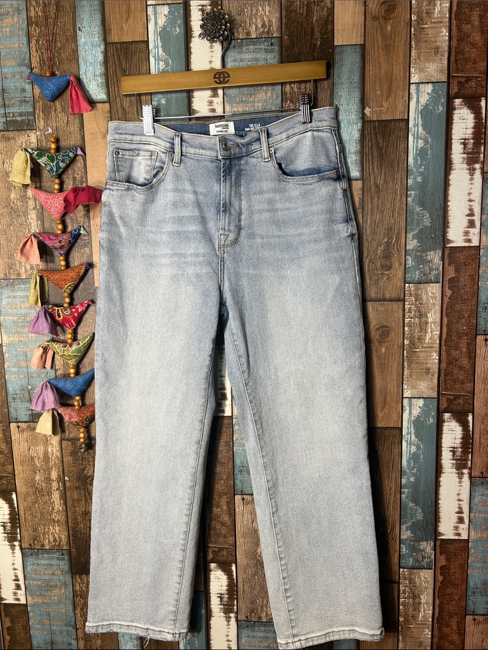 Kensie Light Blue Straight Leg Jeans